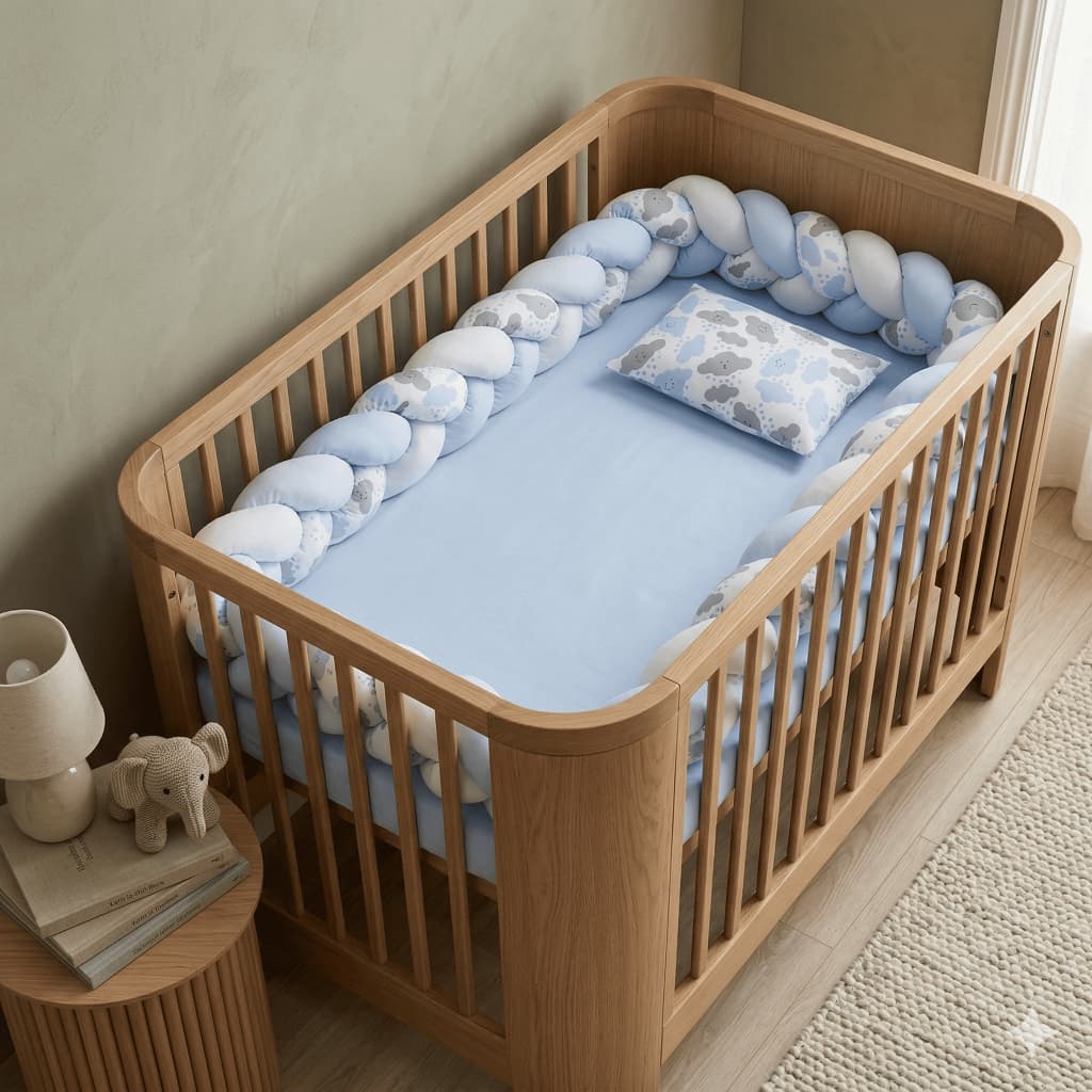 Kit Berço Chiqueirinho Desmontável Portátil Para Seu Bebe Kit Berco 5 Peças Conforto Bebê