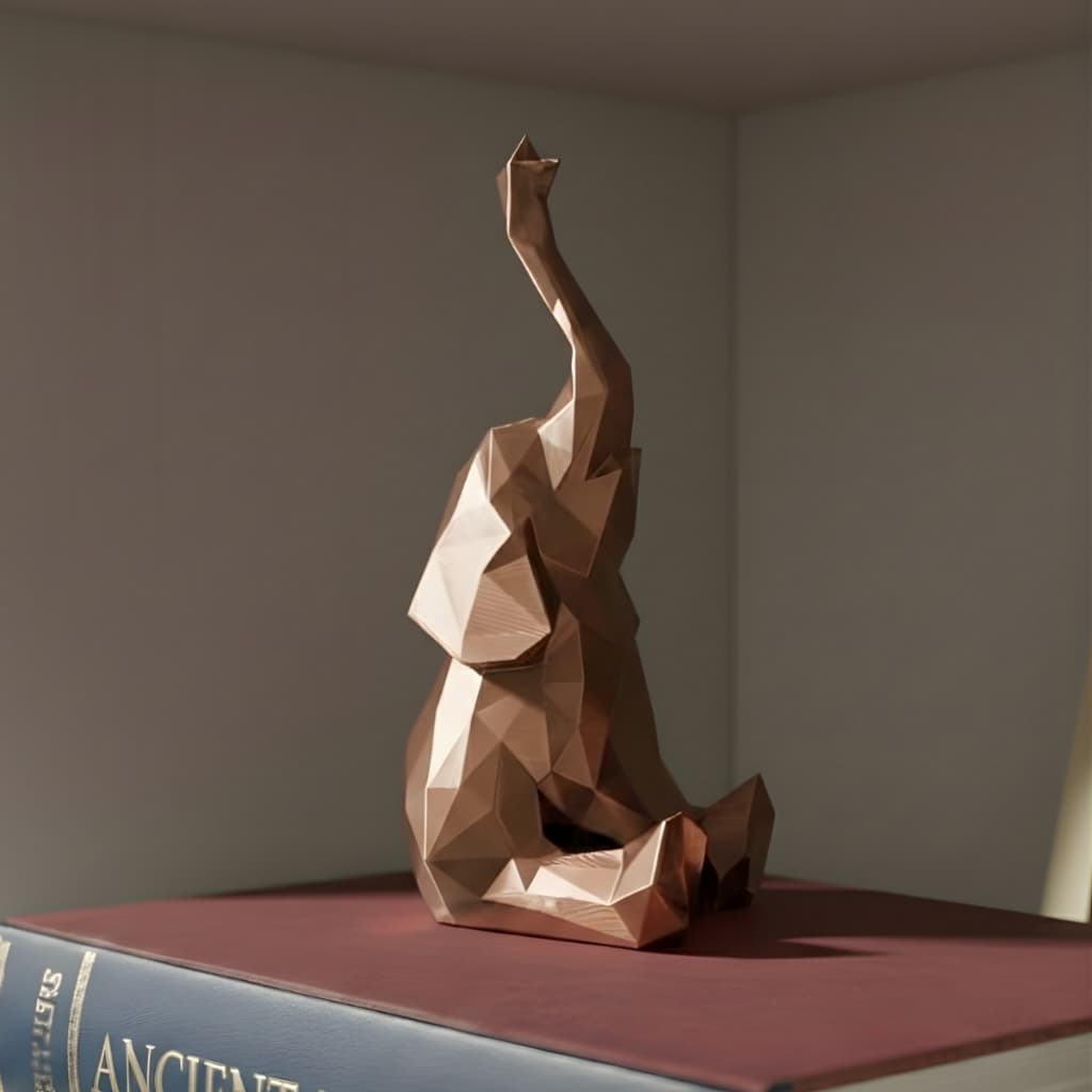 Elefante Decorativo Enfeite Moderno Presente Estatueta Decoração Sala Escritório Estátua Escultura