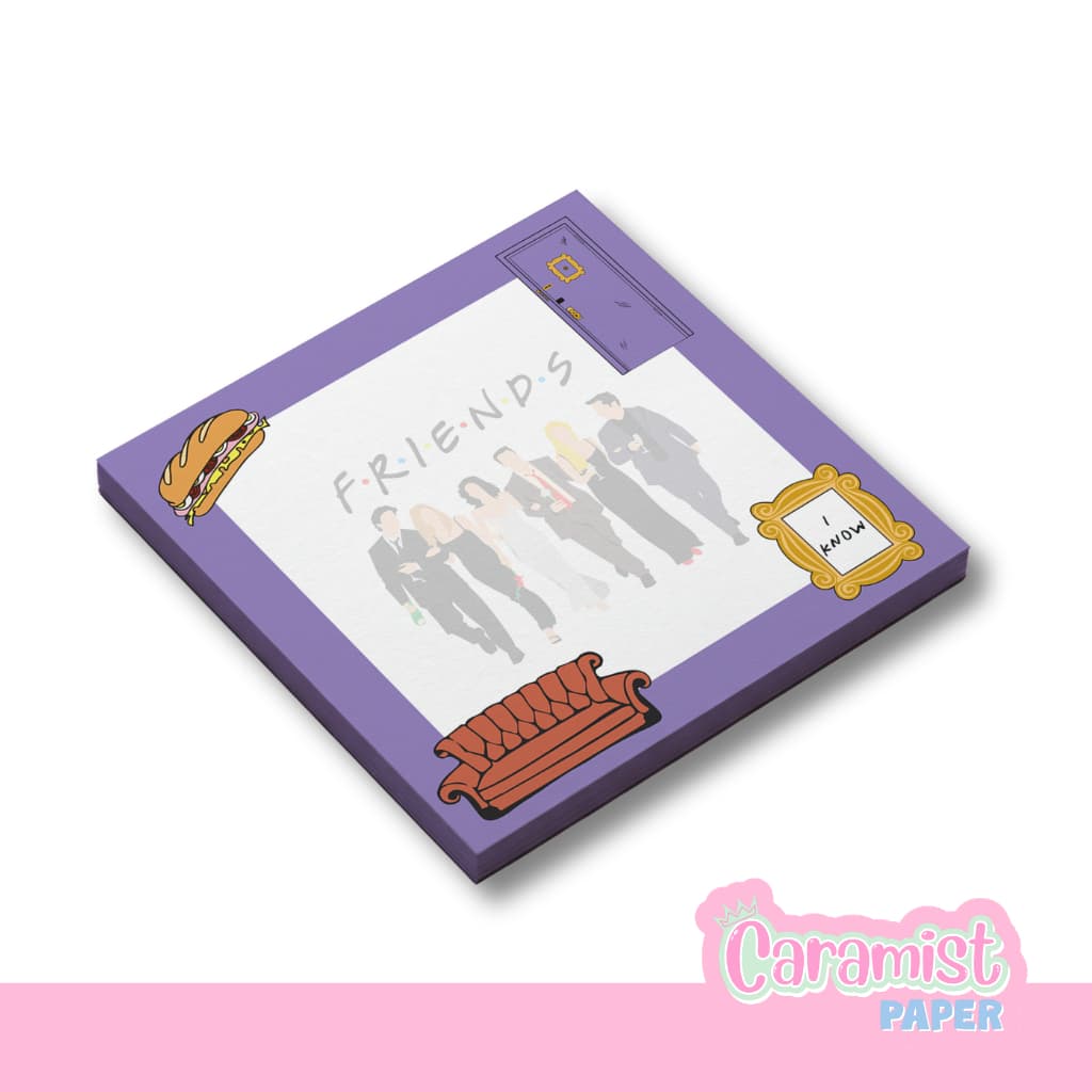 Bloco de anotações Friends destacável 50 folhas 120g | papelaria fofa