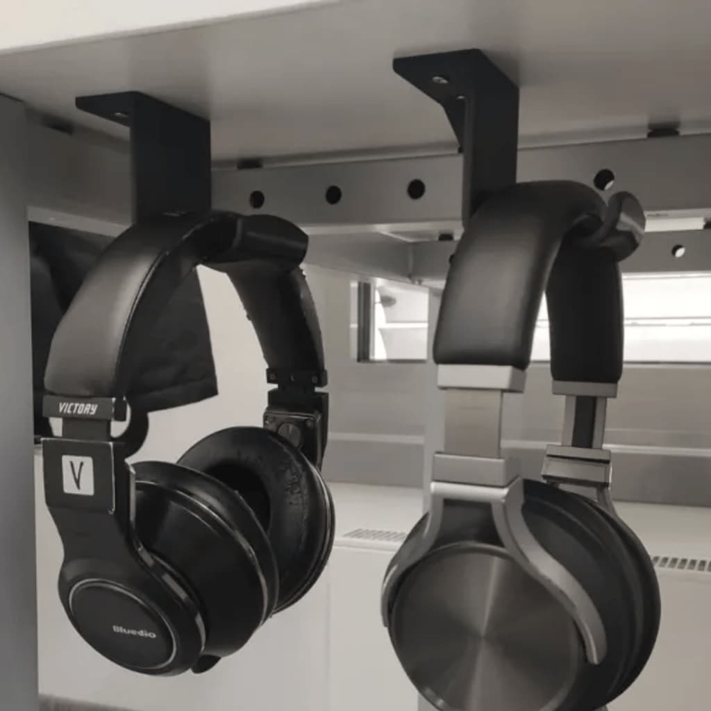 Suporte Headset/Fone Universal Gamer Minimalista | Organizador Setup Clean com Efeito Escondido