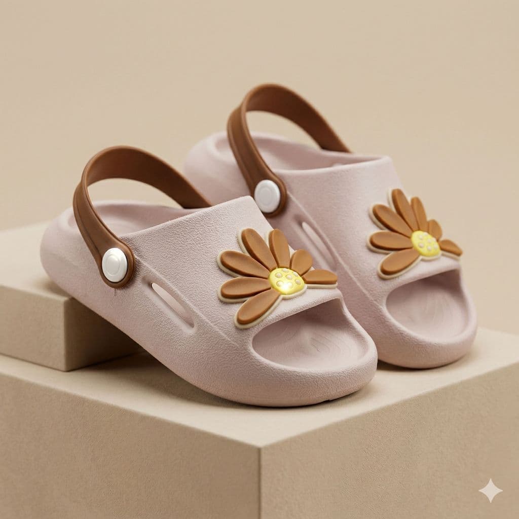 Chinelo Nuvem Menina Infantil Super Leve Macio Confortável Antiderrapante Slide Margarida