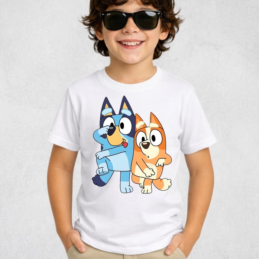Camiseta Infantil Menino Desenho de Cachorros Dogs Pets Diversão Blusa Algodão Premium Juvenil