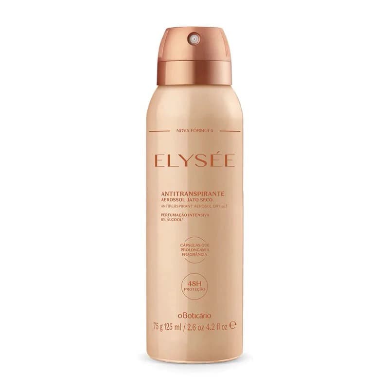 Desodorante Antitranspirante Aerossol Elysée Masculino/Feminino Proteção Longa Duração Frescor Intenso
