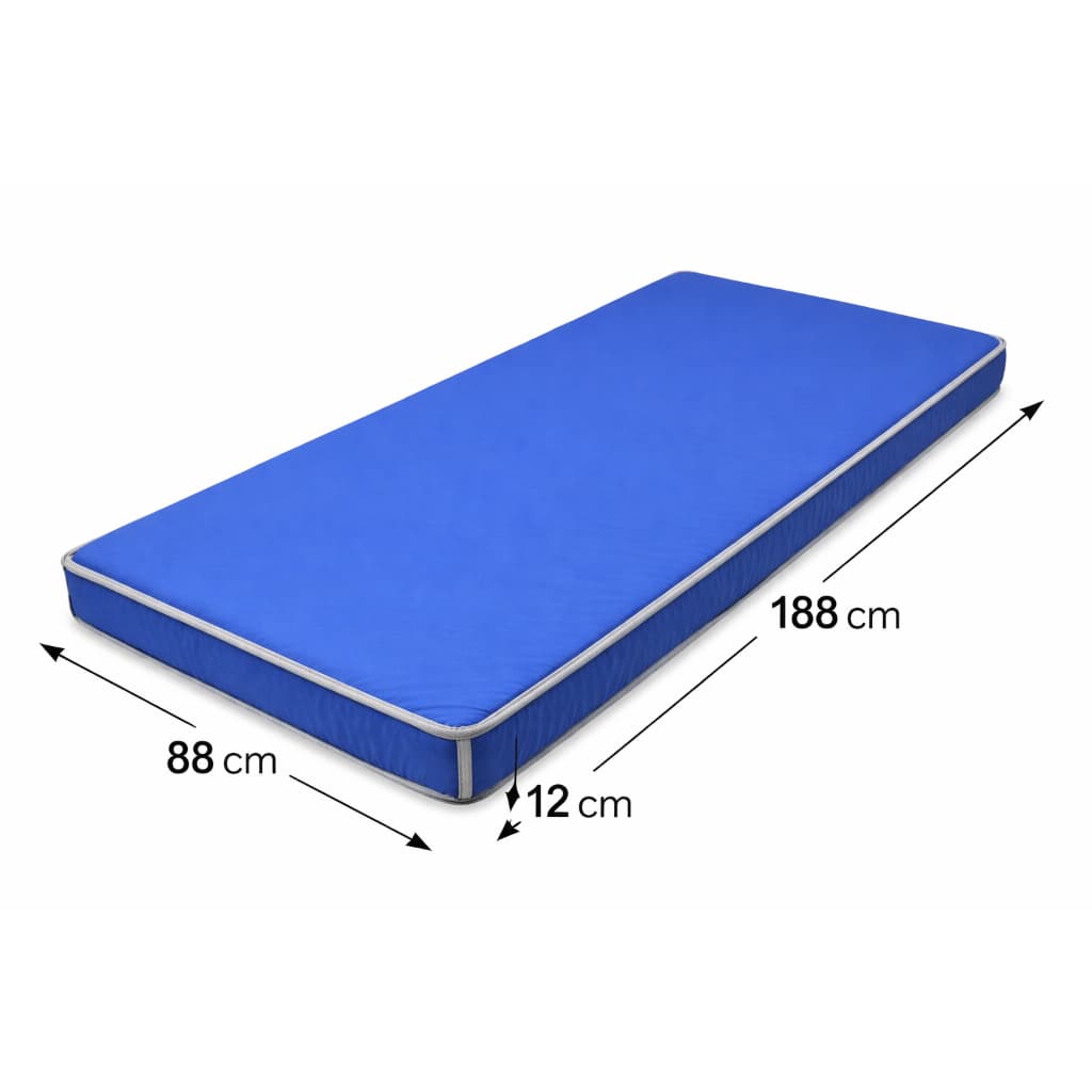 Colchão 188x88x12 d33 solteiro impermeavel modelo hospitalar