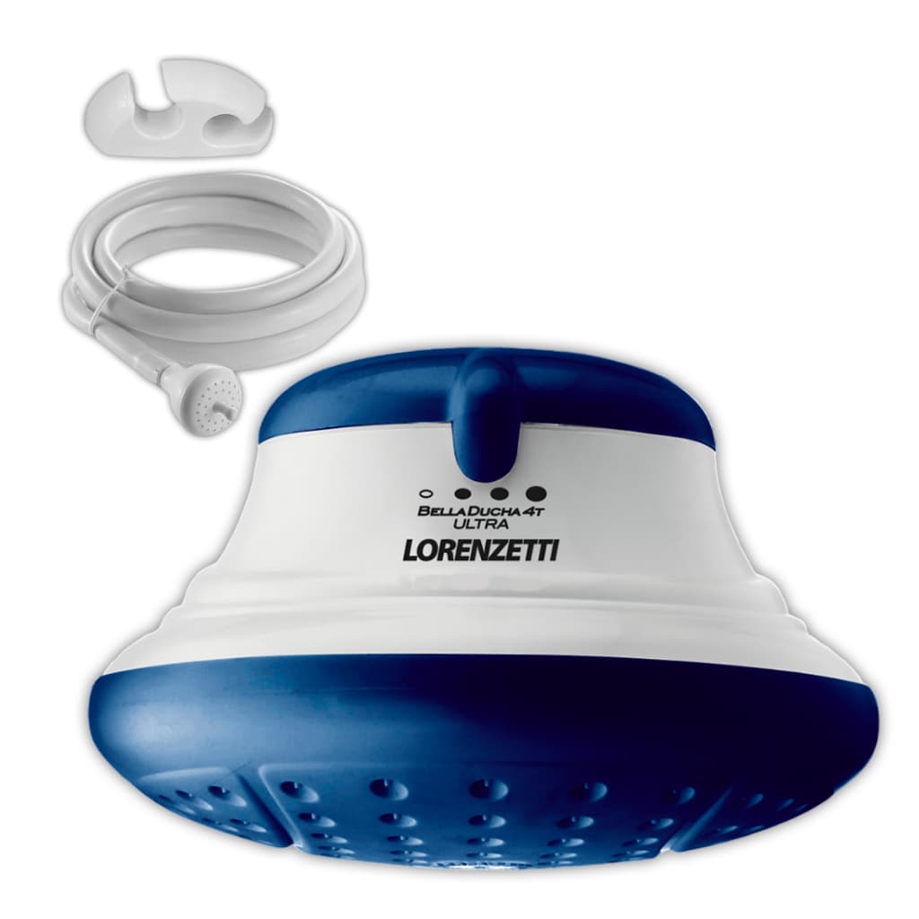 Chuveiro Lorenzetti Bella Ducha 4T Ultra 6800W Azul Elétrico 4 Temperaturas Banho Grande Espalhador