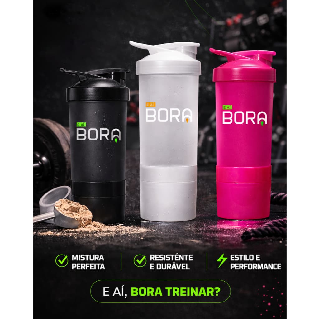 Coqueteleira 3 Doses Shakeira Bora Com Mola Inox + Peneira