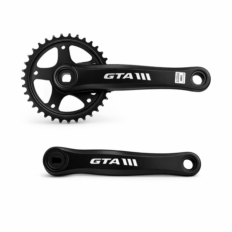 Pedivela 170mm Single Coroa Única Fixa 34 Dentes Coroa Aço Carbono Ponta Quadrada Bicicleta Freeride