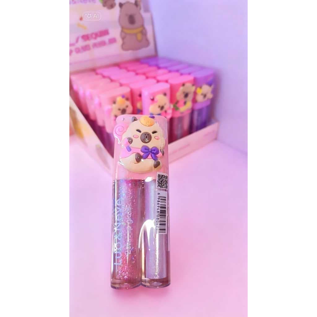 Lip Gloss Perolado 2 em 1 Capivara