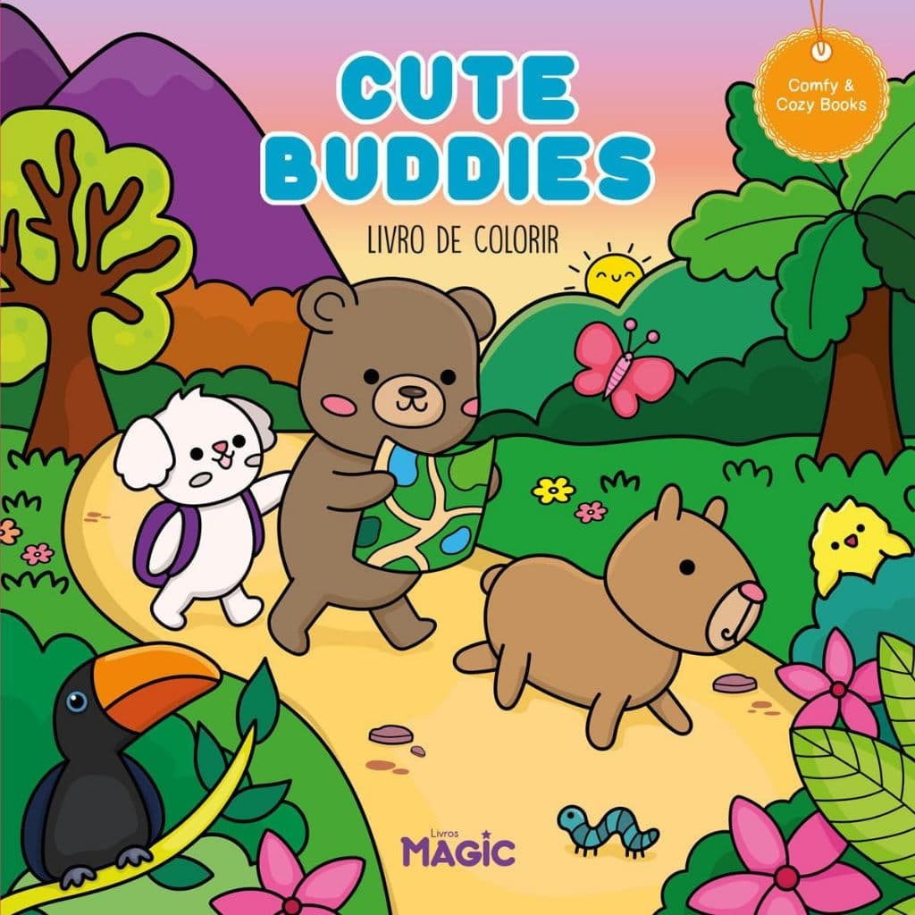 Liivro de Colorir - Cute Buddies