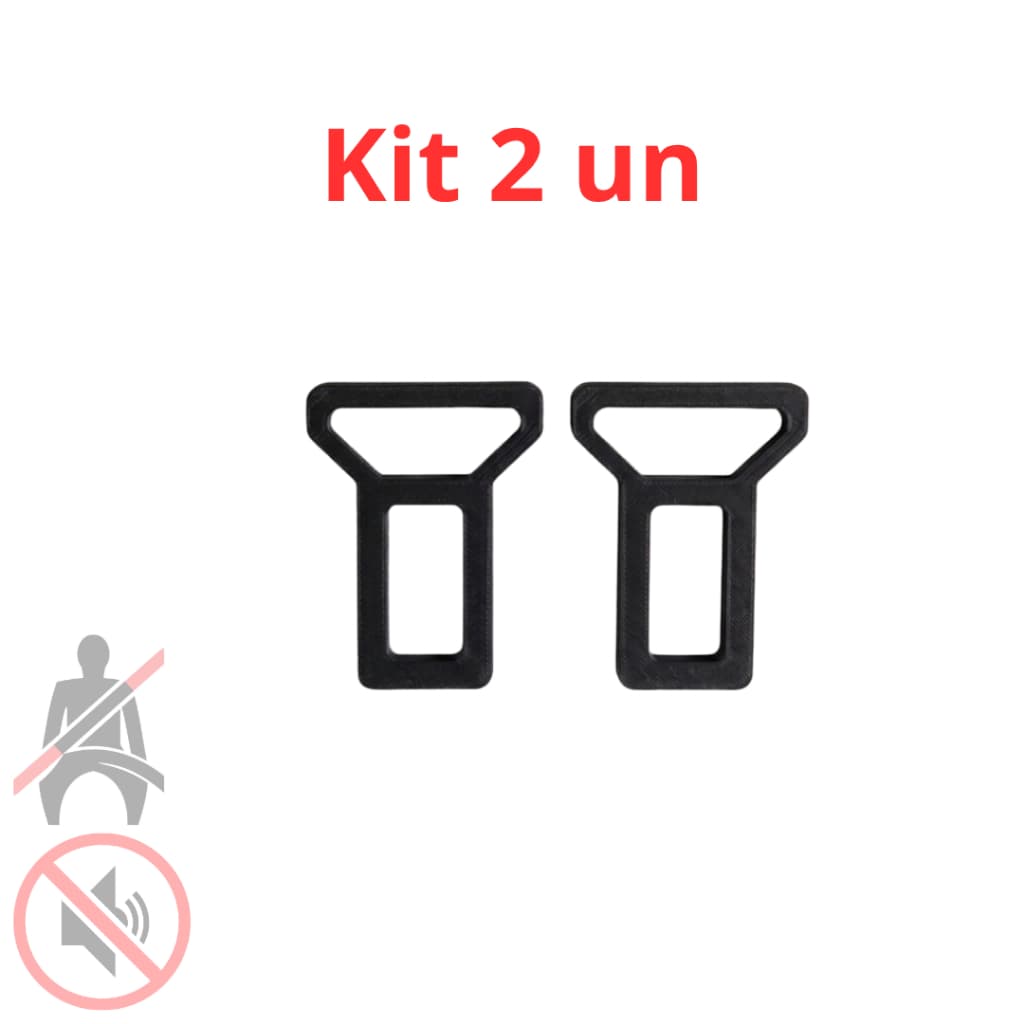 Par Fivela Cinto Segurança Carro Anti Alarme Universal Silenciador Automotivo Discreto Resistente
