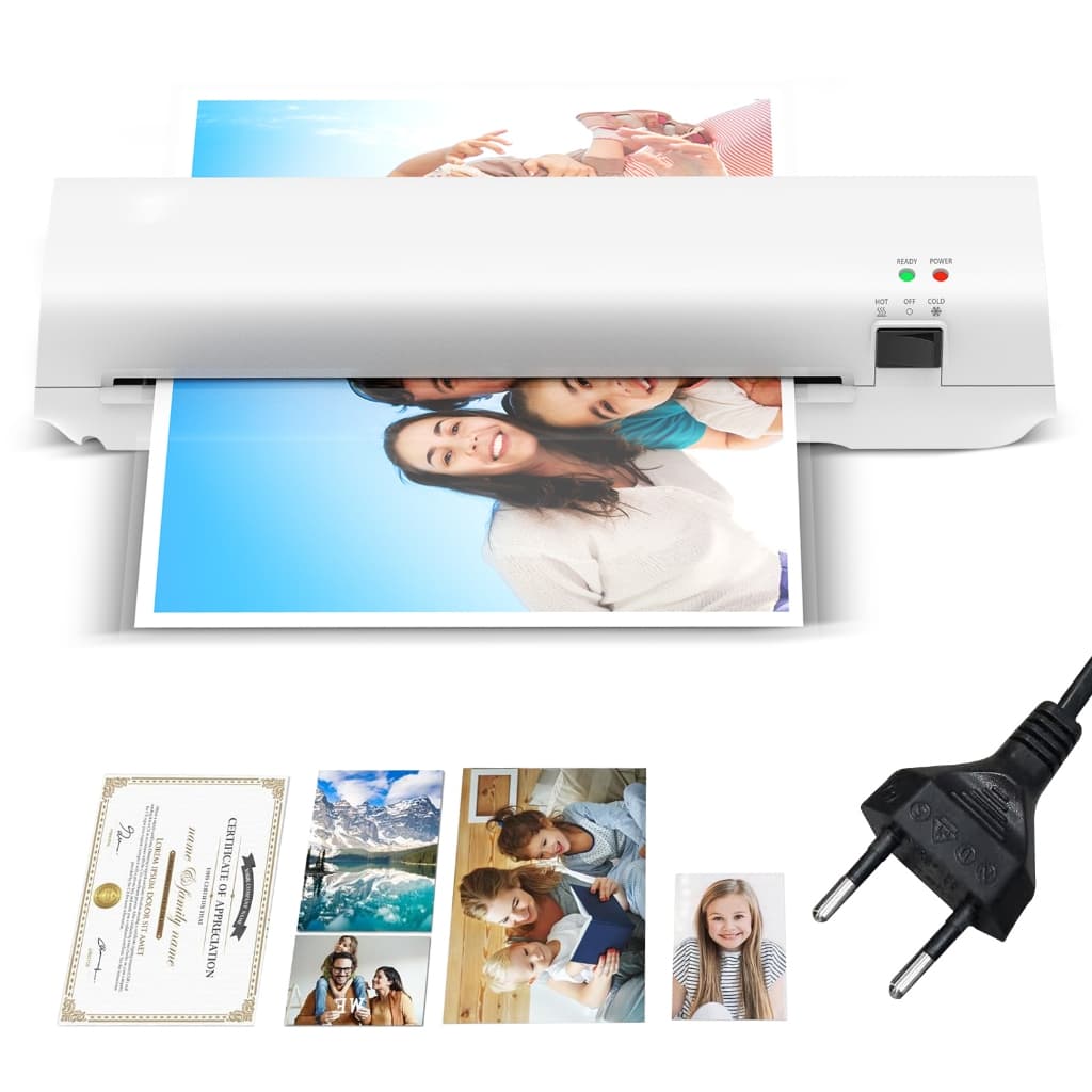 Plastificadora A4 Laminadora De 9 Polegadas 127V Com 5 Bolsas De Laminação Laminadora Térmica Antiatolamento