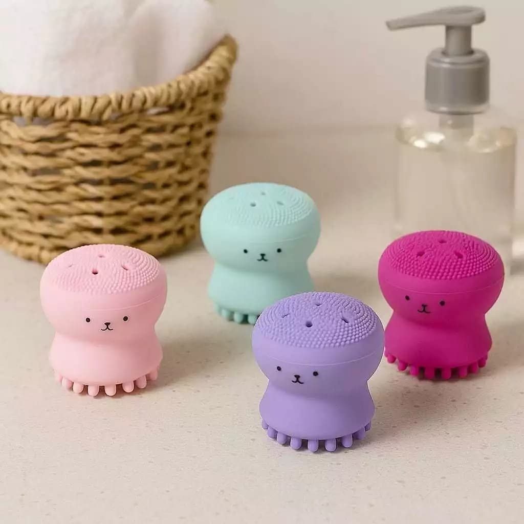 Kit Esponjas Limpeza Facial Polvo Silicone Skincare Rosto
