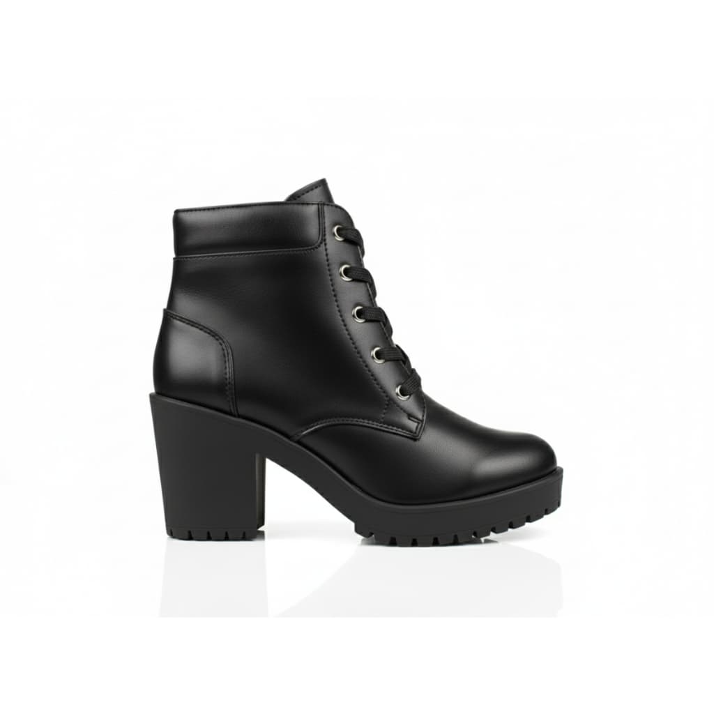 Bota Coturno Tratorado King Cano Médio Off Preta