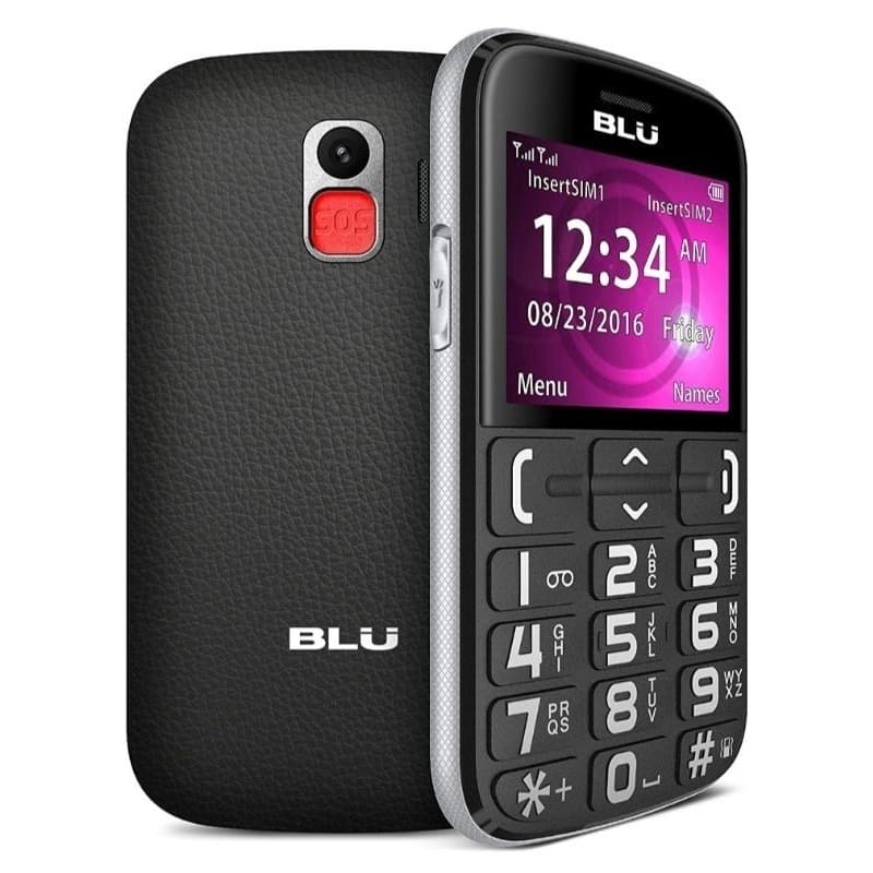 Celular Blu Joy 4g para Idoso Tecla SOS discagem Rápida Dual Chip Lanterna Rádio FM Bluetooth Teclas Grandes