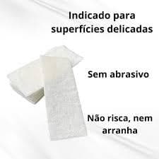 Fibra Branca Aplicador para Vidros Automotivos Polimento Limpeza