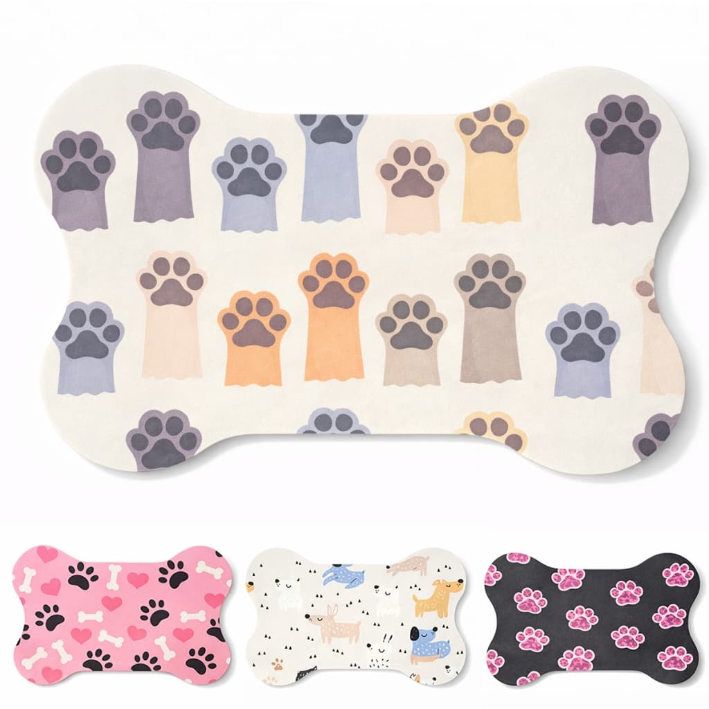 Tapete Para Comedouro Pet Chachorro Gato Antiderrapante Grande 40x60