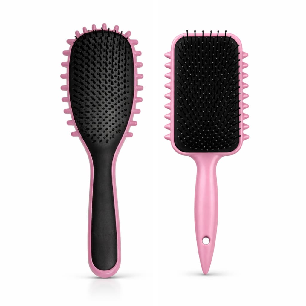 Kit 02 Escova Fitagem Onda Finalização Completa para Cabelos com Curvatura Cacheados