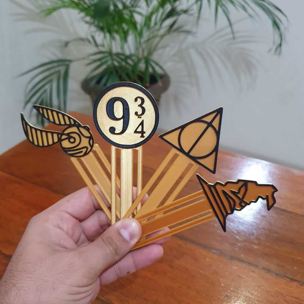 Marcador de Página Harry Potter - Marcador Divertido - Impressão 3D