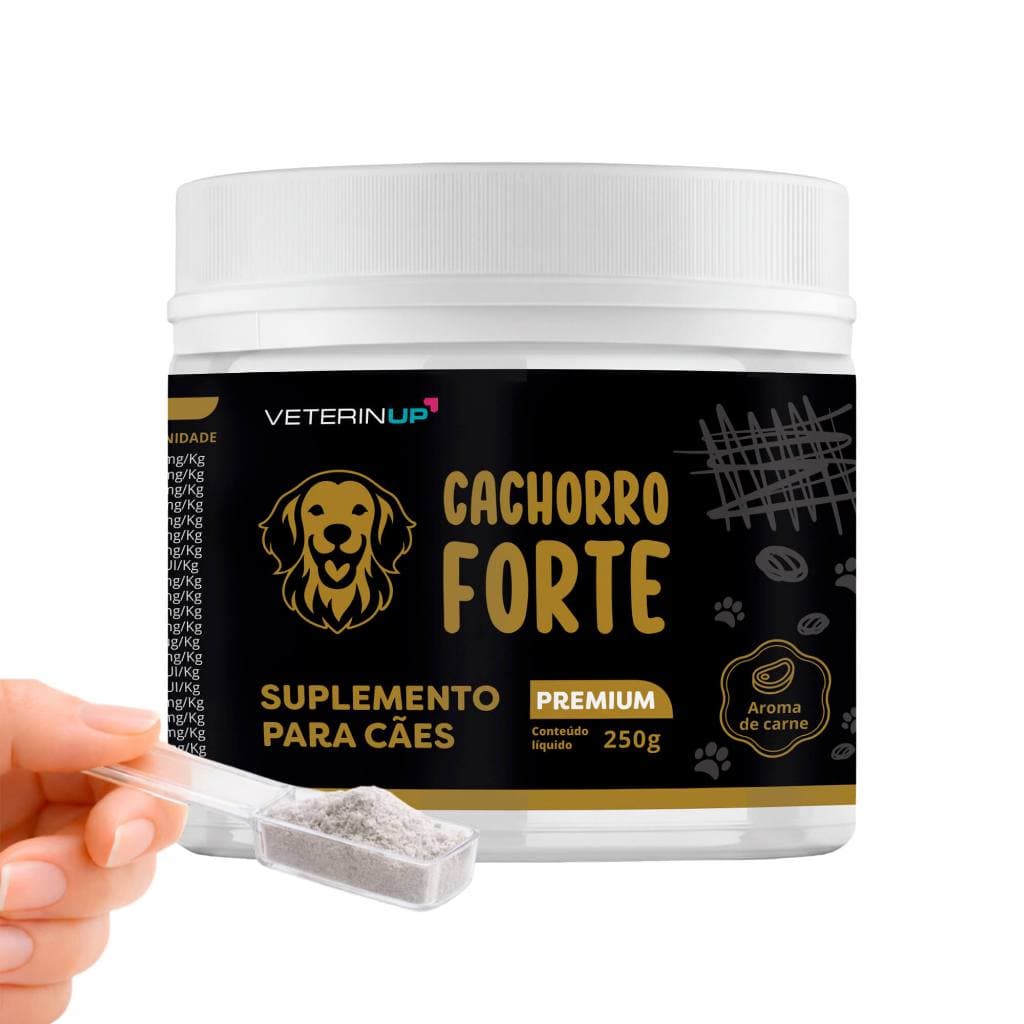 Suplemento Cachorro Forte Premium 250g Suplemento para Cães com Vitaminas, Minerais, Aminoácidos e Probióticos