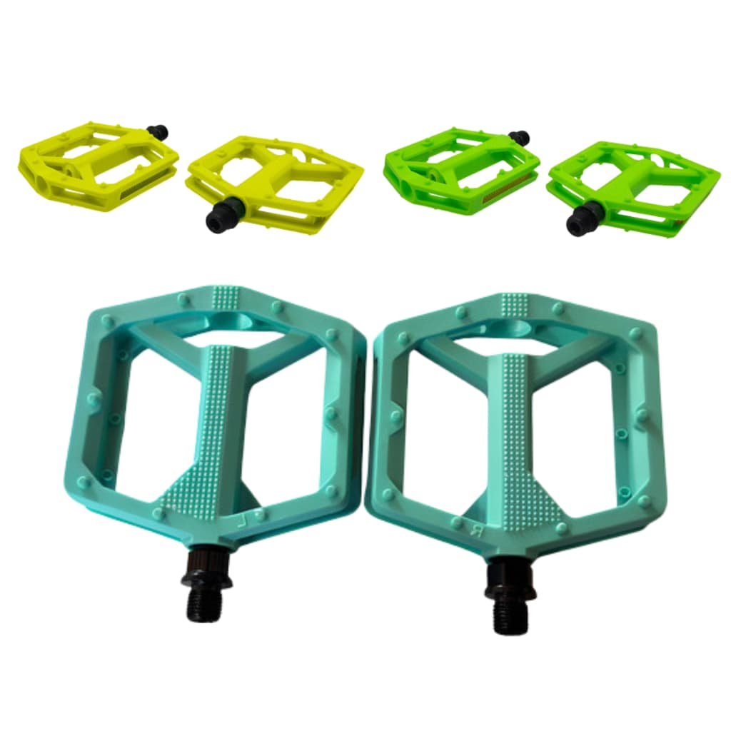 Pedal Mtb Bmx Freeride Plataforma Nylon Rosca Fina Aro 20 26 Bike Bicicleta Colorido