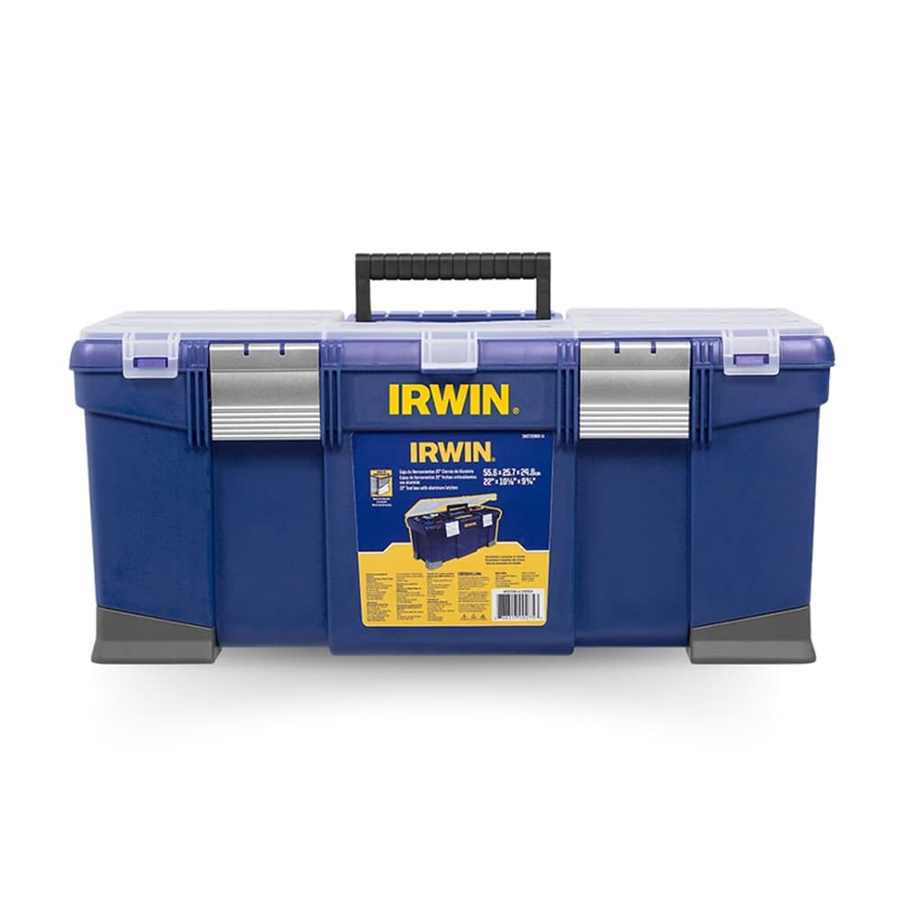 Caixa Organizadora De Ferramentas 22" Azul Organizar Armazenar Transportar Ferramentas