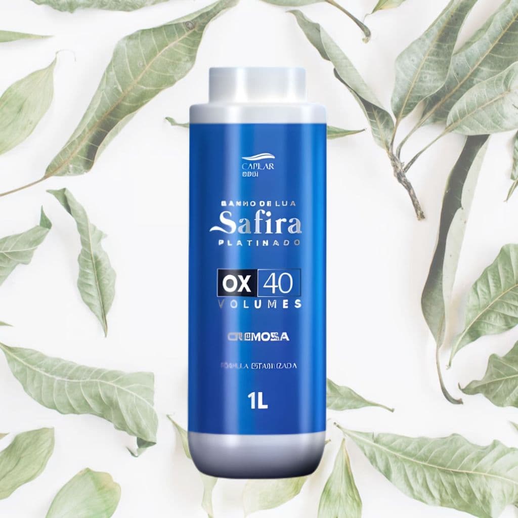 Água Oxigenada 40V 1L Safira Platinado Banho de Lua
