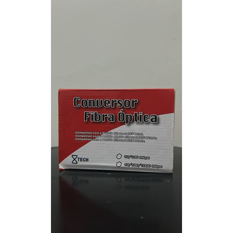 Conversor de Mídia Fibra Óptica Ethernet 10/100/1000 Mbps – Alta Velocidade