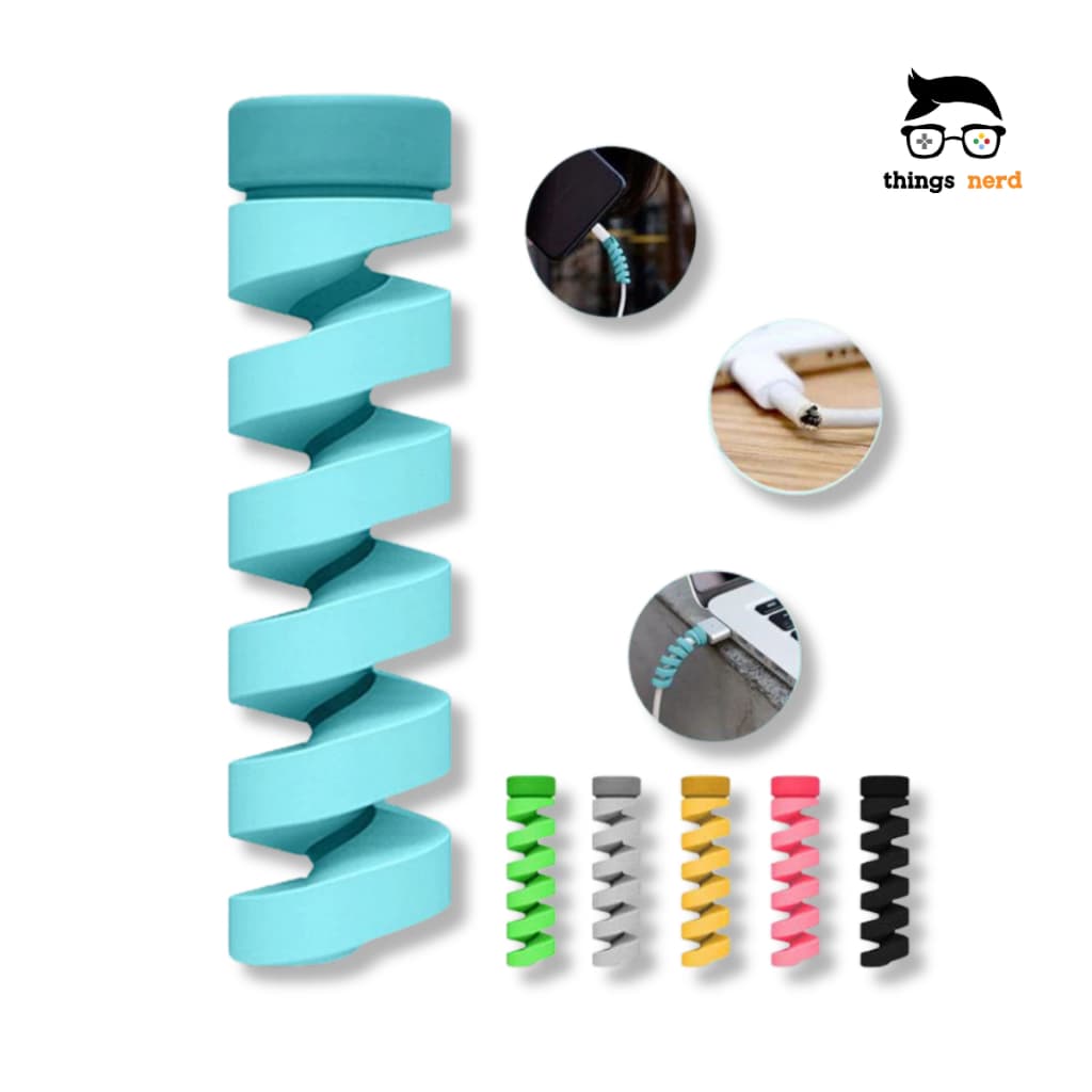 Kit 120 Protetores Cabo Silicone Flexível Mola Espinhal Fio Carregador USB Fone Anti Quebra Colorido