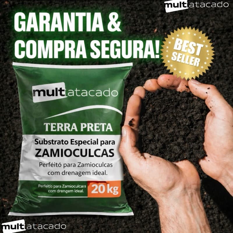 Terra Vegetal Adubada Orgânica 12kg - ( TERRA COM FERTILIZANTE )- Vasos Plantas Jardim