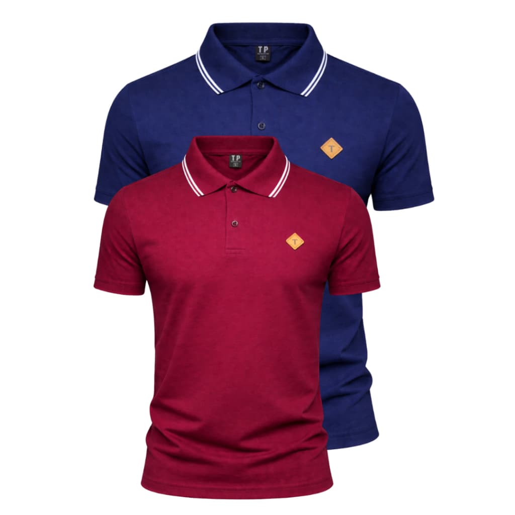 Kit 2 Camisa Gola Polo Masculina Malha 100% Algodão Macia e Confortável.