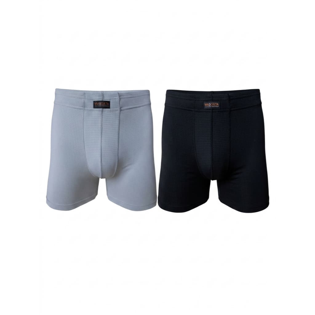Kit 2 Cuecas Boxer G1 ao G6 Plus Size Poliamida Premium Secagem Rápida Fitness Via Oculta