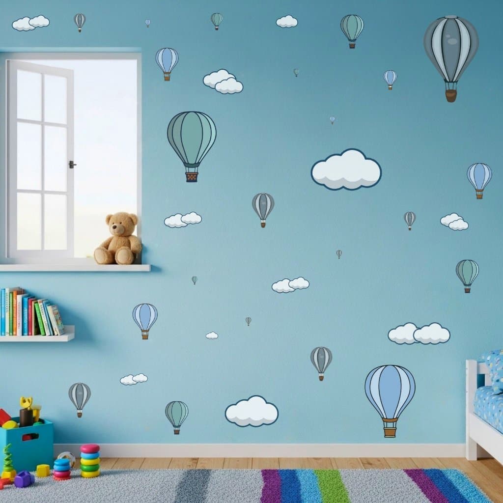 Adesivos de Balões Delicados para Quarto Infantil – Em Vinil