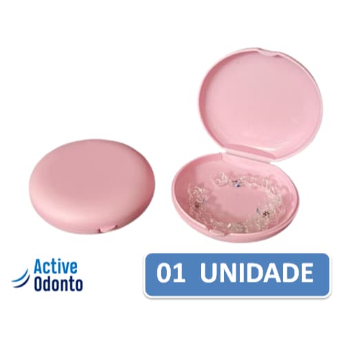 Caixa Active para Alinhadores e Aparelhos Ortodônticos - 1 Unidade  ROSA
