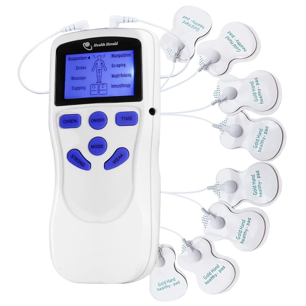 Massageador Elétrico TENS EMS Alívio da Dor Muscular Relaxamento Fisioterapia