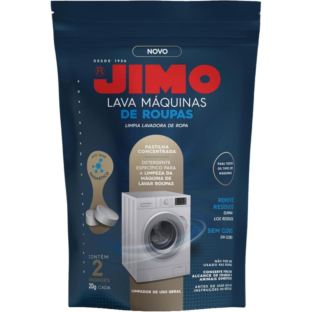 JIMO Lava Máquinas de Roupas Lavagem Interna Remove Resíduos Concentrado 2 pastilhas