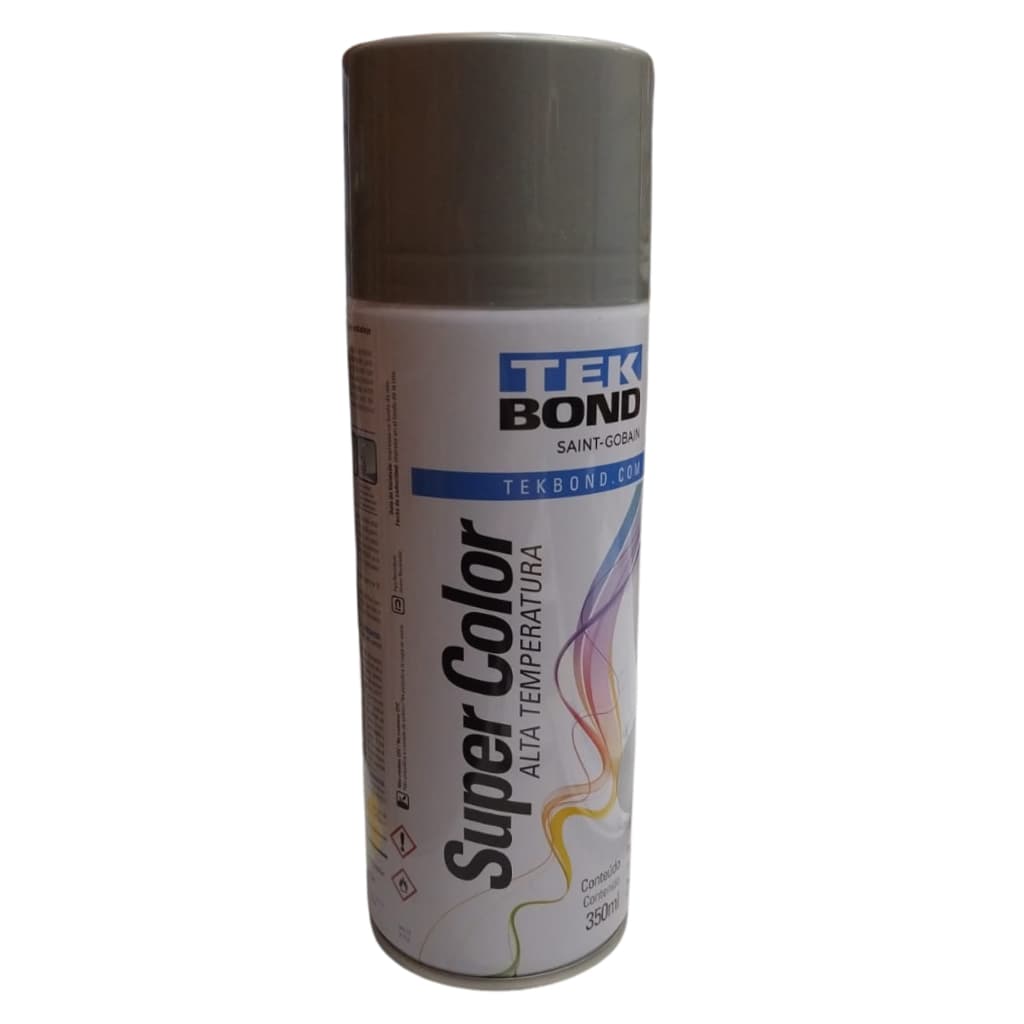 Tinta Spray Aluminio Alta Temperatura Tekbond 350ml