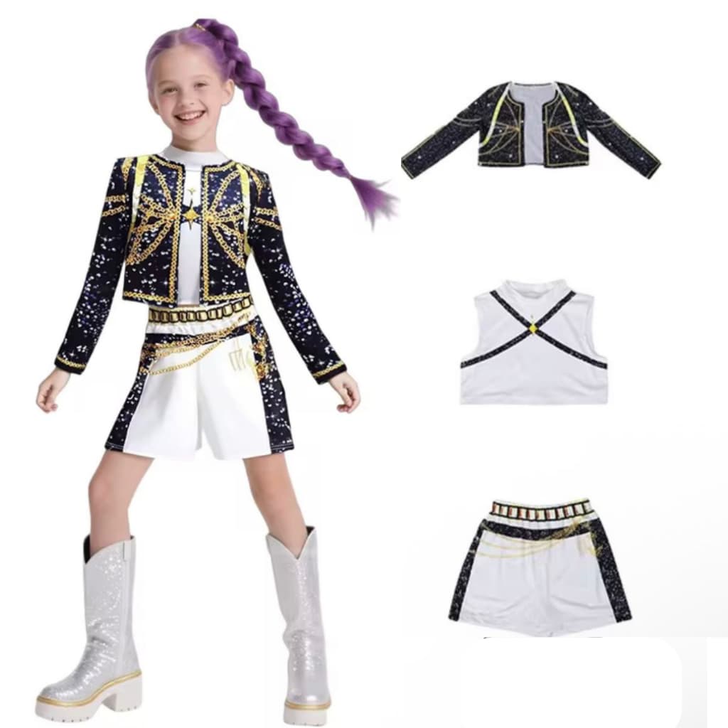 Fantasia Infantil Cosplay  KPOP Rumi Zoey Filme Moda Cosplay Traje