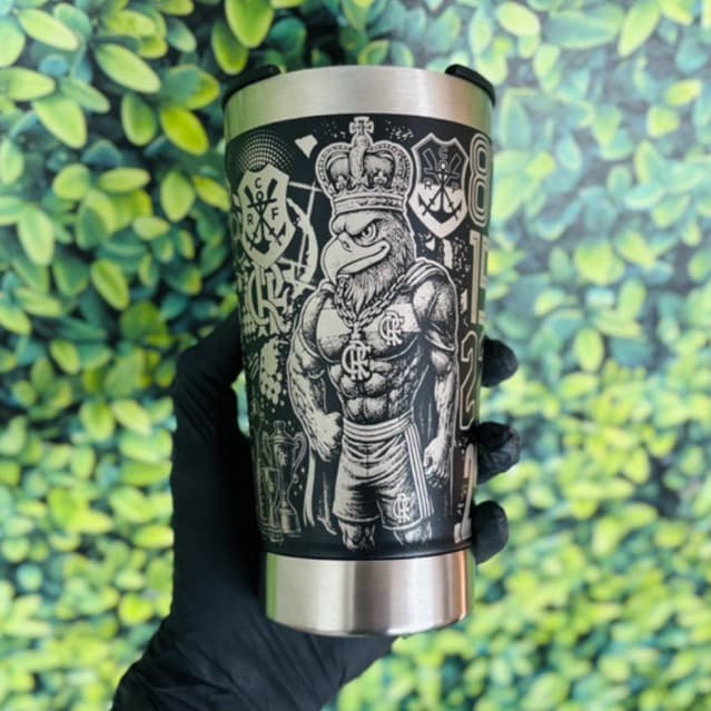 Copo Térmico Personalizado Gravação a Laser 360º-TEMA Fl MENGÃO