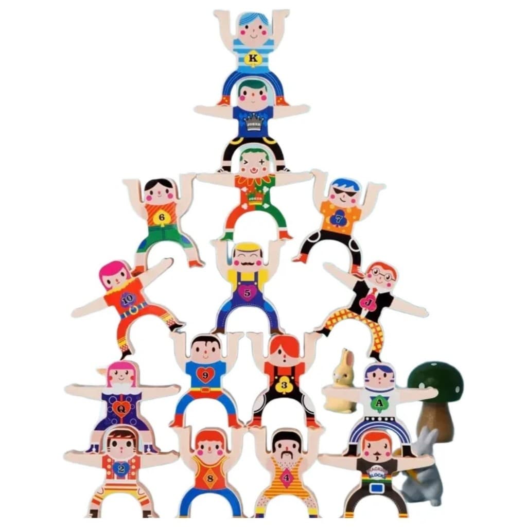 Brinquedo Jogo Do Equilíbrio Criativo Educativo Desafio Divertido Bonecos Empilhar Equilibrista