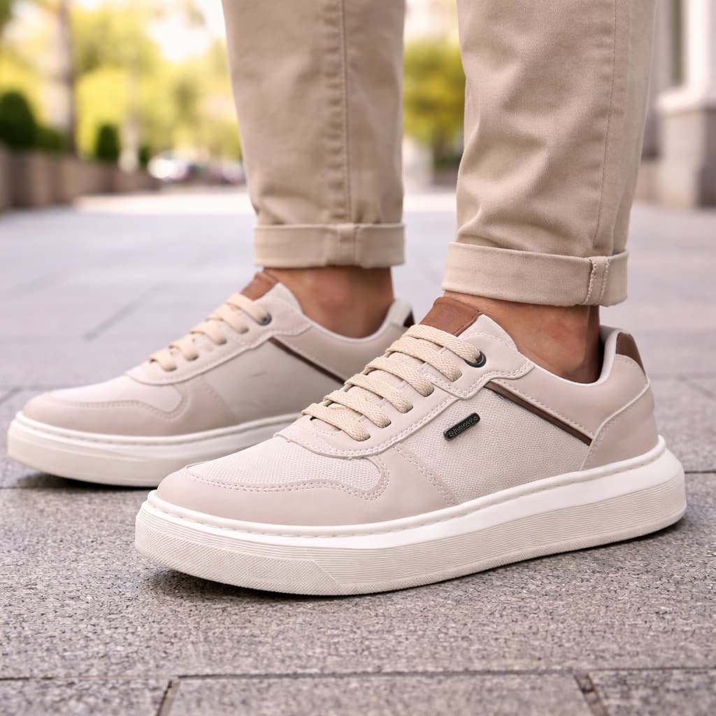 Sapatênis Masculino Casual Premium Conforto Extremo Solado Alto Antiderrapante Moderno Casual