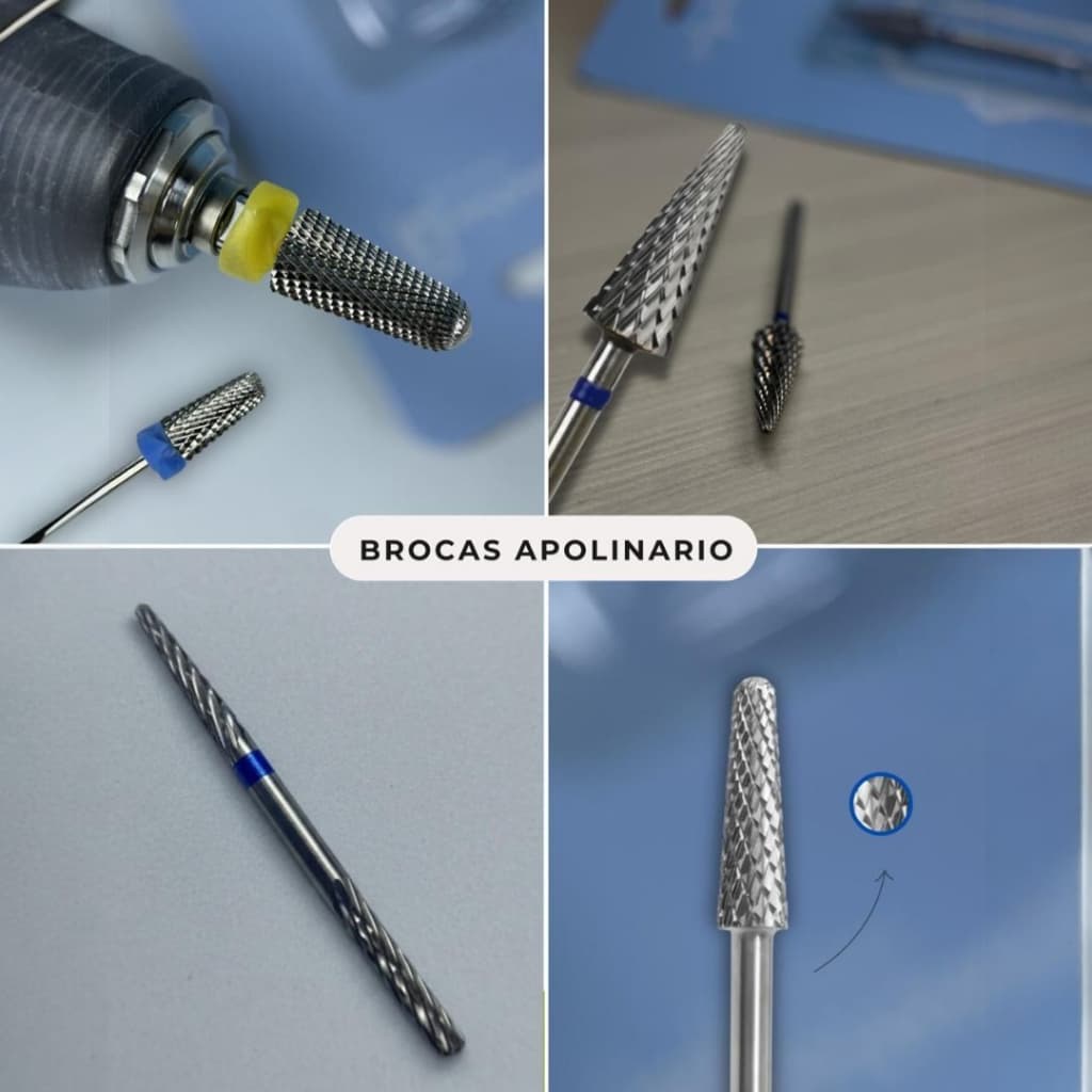 Broca de Tungstênio - Apolinário - Alongamento de unhas - Remoção - Nivelamento