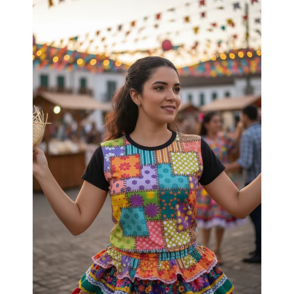 Camisa Festa Junina Camisa Traje Festa Junina Infantil Camiseta Adulto