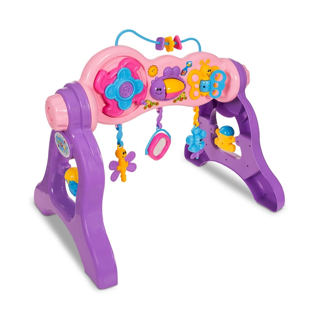 Centro De Atividades Infantil Didático Maral Play Gym Rosa com Som