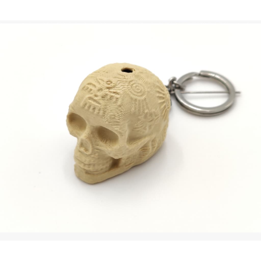Apito da morte caveira versão chaveiro - apito maya asteca death whistle aztec