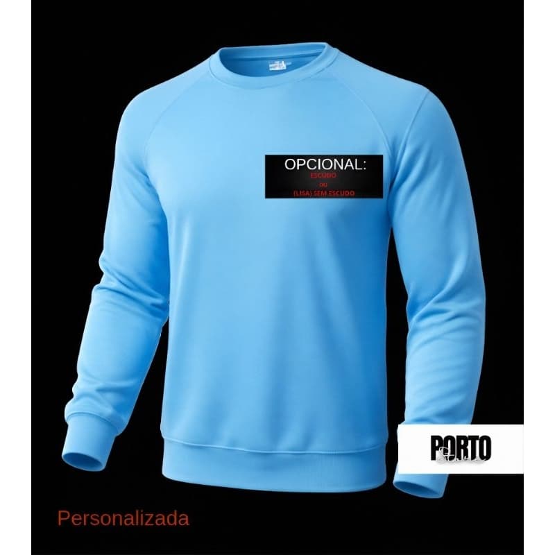 Blusa de frio moletom personalizado sem capuz time Grêm!o na Promoção