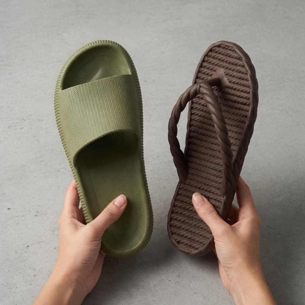Kit Chinelo Nuvem Slide + Chinelo de Dedo Trançado Branco - Super Confortável e Clean Dia Das Mães