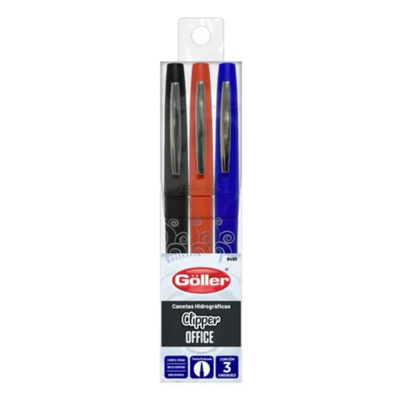 kit com 3 caneta hidrográfica clipper oficial  e kit com 4 caneta hidrográfica  New paper