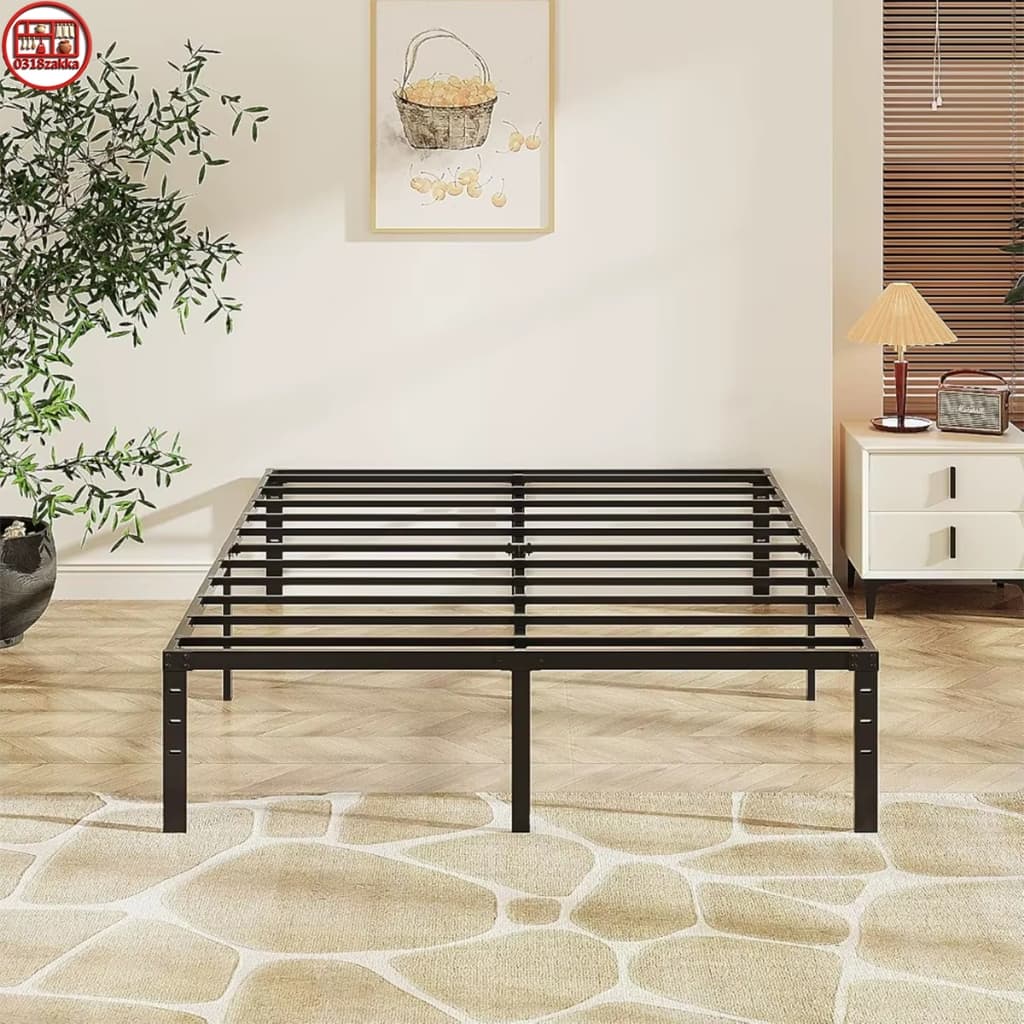 🛌Estrado De Metal Para Cama De Casal/Cama de Solteiro - Maior e Reforçado，Fácil de instalar -O17