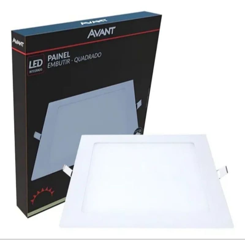 PAINEL LED EMBUTIR QUAD. AVANT 12W  6500K,4000K (17x17cm)
