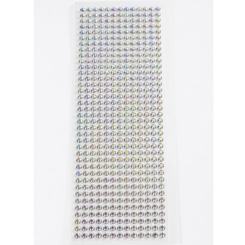 Cartela Adesiva Strass 5mm Autocolante Cristal Transparente para Decoração Artesanato